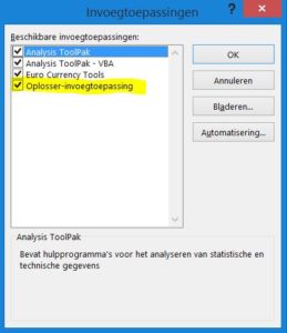Oplosser invoegtoepassing