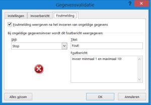 Gegevensvalidatie